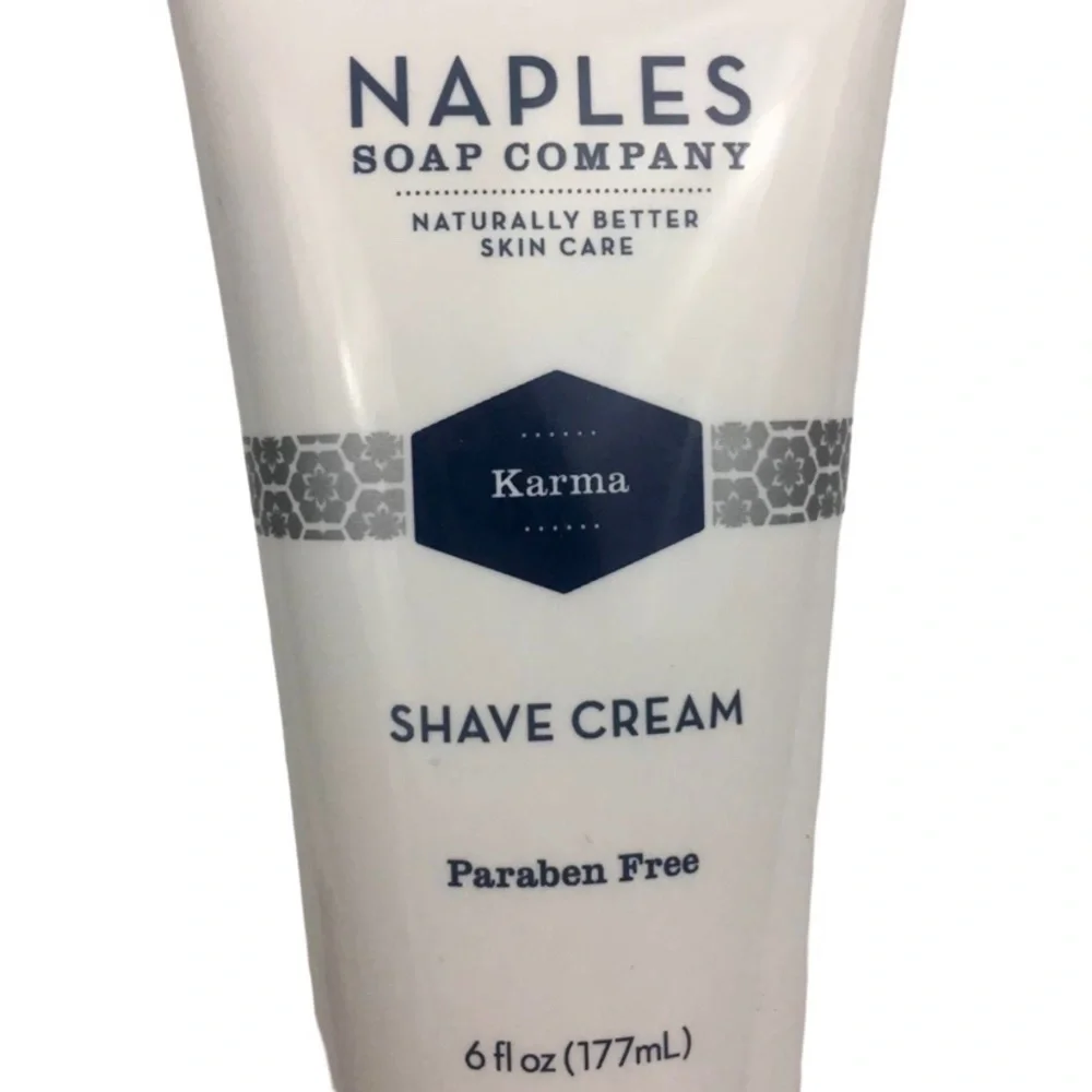 Naples Soap Company Shave Cream “Karma” Paraben Free 6oz Vegan Citrus SEALED - Picture 3 of 12